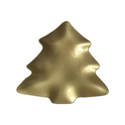 Plato navidad arbol 26cm santini dorado 180-7900198