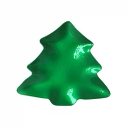 Plato navidad arbol 26cm santini verde 180-7900201