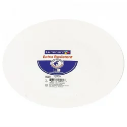 Plato Redondo Para Postre Luminarc 19 Cm-Blanco