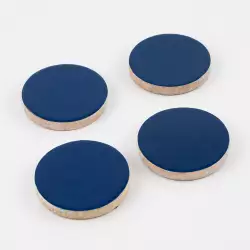 Portavasos Expressions Flora Azul 4 Ud Redondo