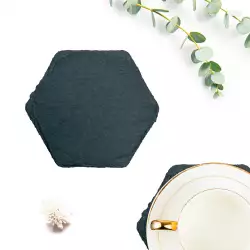 Portavasos Expressions Set 10X8Cm Negro 4 Ud Piedra Manst-23013-H