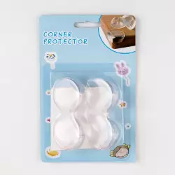 Protector Esquina Redondo Mesa 4 Pz 4X4X2Cm Sh1.087