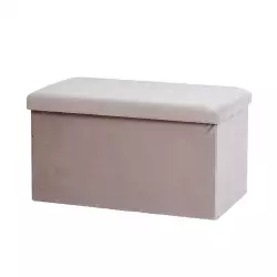 Puff Expressions 40X71X40Cm Gris Tela Ge10E00080