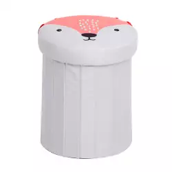 Puff Expressions Infantil Ardilla 30X37X30Cm Gris Tela