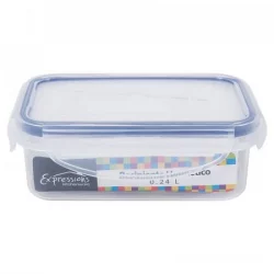Recipiente Expressions Rectangular Transparente .24 Lt Mb04-5