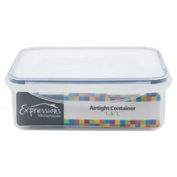 Recipiente Expressions Rectangular Transparente 1.5 Lt Mb04-2