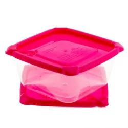 Recipiente Haixing 8167 Setx2 0.7 Lt Cuadrado Plastico