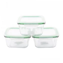 Recipiente X3 Piezas Con Tapa Expressions 1