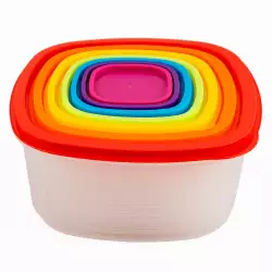 Recipientes Haixing Multicolor Set X 7