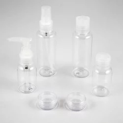Recipientes para viaje setx6pzs transparente plastico