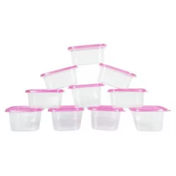 Recipientes X 10 Piezas Bc Classics Con Tapa