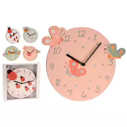 Reloj De Pared Con Diseño Animal 26X28X3.5Cm Surt