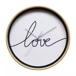 Reloj pared concepts boho 30x30cm blanco 75% plastico 1% vidrio