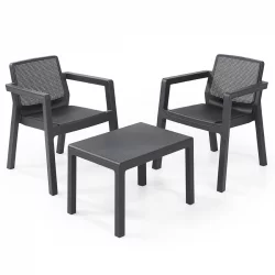 Sala Exterior Allibert 17209815 Emily Setx3 Grafito