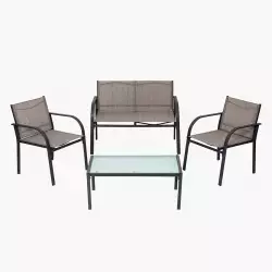 Sala para exteriores paris lifetime garden set x4 pieza