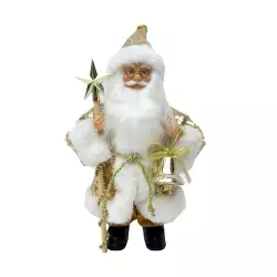 Santa Expressions De Pie 12X22Cm Dorado Gs02A01982