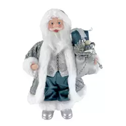 Santa navideño Santini   8X24Cm Silver