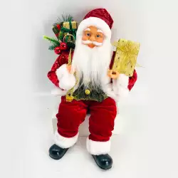 Santa Sentado 40 Cm Expressions Christmas Tradicional