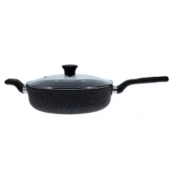 Sarten Imusa 28Cm Aluminio Fundido Con Tapa En Vidrio Gusto 586103