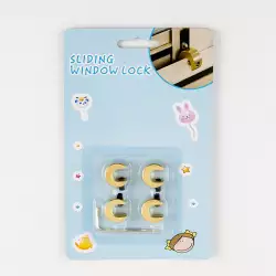 Seguro Puerta Corrediza 4 Pz 2X1X1Cm Sh1.030