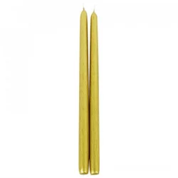 Set 2 Velas De Candelabro El Faro-Dorado