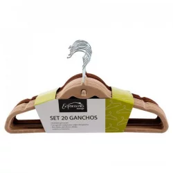Set 20 Ganchos De Gamuza Expressions Storage