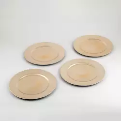 Set 4 Portaplatos Navideños Plásticos 33cm de Diámetro Surtidos GS03A02623