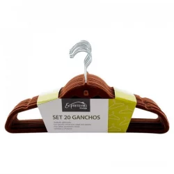 Set De 20 Ganchos Gamuza Expressions Storage-Café