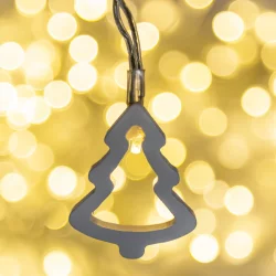 Set De 20 Luces De Navidad Led En Forma De Figura Navideña Surtida