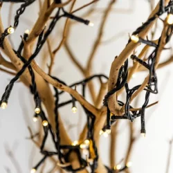 Set De 200 Luces De Navidad Led Calido Con Funciones