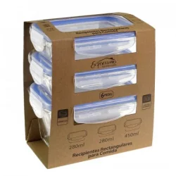 Set De 3 Recipientes Refractarios Rectangulares Expressions