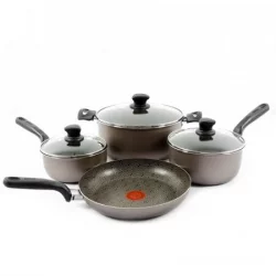 Set De 7 Piezas De Ollas Imusa 202594-Negro