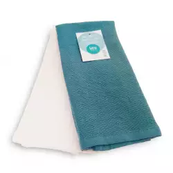 Set X 2 Paños De Cocina 40 X60Cm Elegant Verde