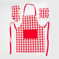 Setx3 Pzs Delantal+ Coge Olla+Guante Expression