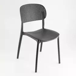 Silla Auxiliar Expressions 43X79X43Cm Negro Polipropileno Mc23