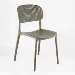 Silla Auxiliar Expressions 43X79X43Cm Taupe Polipropileno Mc23