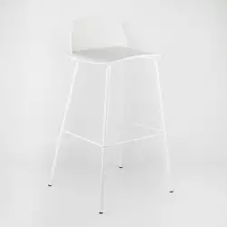 Silla Bar Expressions Furniture Blanca Espaldar 0-8Wc