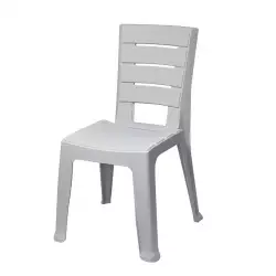 Silla baru sin brazos gris hielo