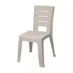 Silla baru sin brazos taupe