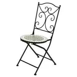 Silla exterior 0220 mosaico 90x38x40 n1