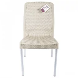 Silla Sin Brazos Rimax 9407 Shia Taupe 83X43X56Cm Plastica