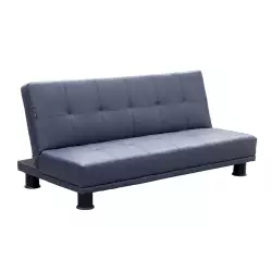 Sofácama Expressions 180X87X80 cm Cuero Sintético Gris Ge10F00003