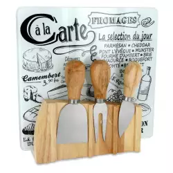 Tabla Queso Cook Concept Magneticos 22X21X4cm Negro