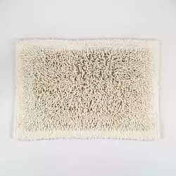 Tapete Bano Expressions Border Elite 45X65Cm Blanco Algodon