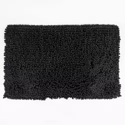 Tapete Baño Maxi Chenille 50X80 Negro
