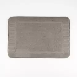 Tapete De Bano Expressions Memory  65X45 Gris Oscuro Algodon