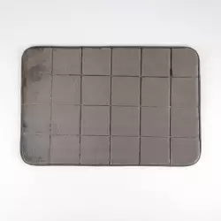 Tapete De Bano Expressions Memory 60X40Cm Gris Oscuro Poliester M