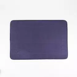 Tapete De Bano Expressions Memory 65X45Cm Azul Oscuro Algodon Md1