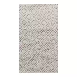 Tapete Dib Monaco 100 50X90Cm Blanco Poliester Amo050-2000/100