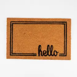 Tapete Expressions Antideslizante Hello 60X40Cm Cafe Coco Fw Ge